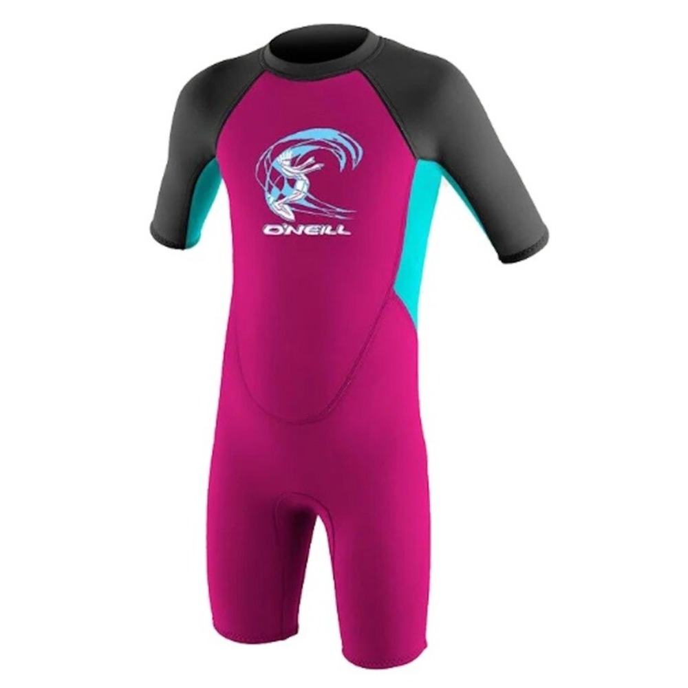 NWT O'Neal 4 Toddler Reactor II 2mm Spring Wetsuit Pink Blac 116715